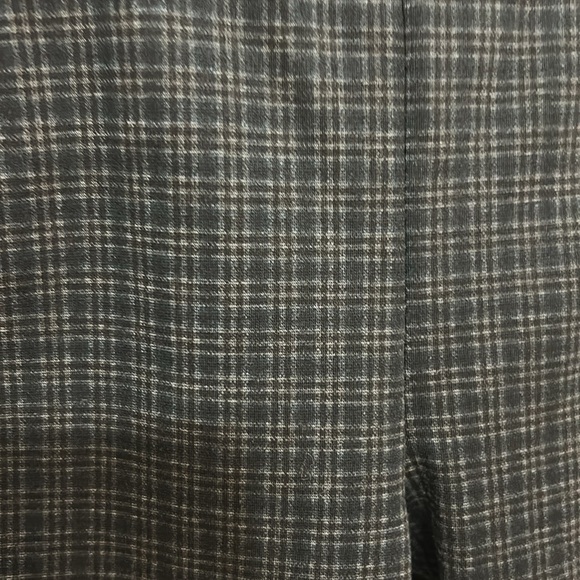 Ellen Tracy checkered Pants size small black gray elastic waist inseam 26” - Picture 6 of 8